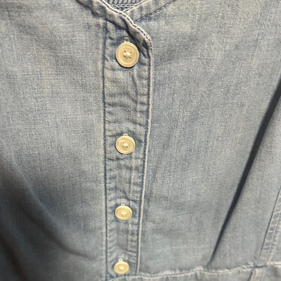 GAP Light Blue fit and flare Dress - Picture 4 of 8